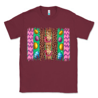 Burgundy easter leopard egg bunny brush stroke Classic Tee - Artiststas