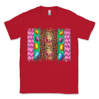 Red easter leopard egg bunny brush stroke Classic Tee - Artiststas