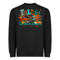 Black fall for jesus he never leaves Heavyweight Sweatshirt - AdoDesignShop
