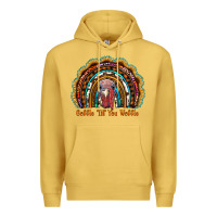 Antique Gold gobble till you wobble thanksgiving rainbow Premium Hoodie - RanaPortraitStore