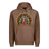 Chestnut gobble till you wobble thanksgiving rainbow Premium Hoodie - RanaPortraitStore