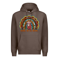 Coffee gobble till you wobble thanksgiving rainbow Premium Hoodie - RanaPortraitStore