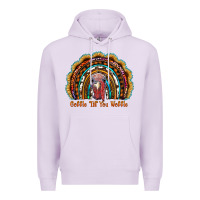Lilac gobble till you wobble thanksgiving rainbow Premium Hoodie - RanaPortraitStore