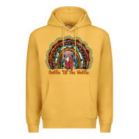 Mustard gobble till you wobble thanksgiving rainbow Premium Hoodie - RanaPortraitStore
