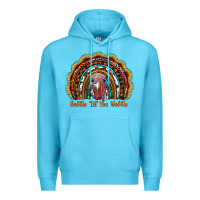Ocean Blue gobble till you wobble thanksgiving rainbow Premium Hoodie - RanaPortraitStore