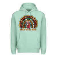 Seafoam gobble till you wobble thanksgiving rainbow Premium Hoodie - RanaPortraitStore