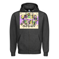Charcoal Heather love juneteenth Zipper Hoodie - MaliasSmallBusiness