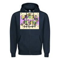 Navy love juneteenth Zipper Hoodie - MaliasSmallBusiness