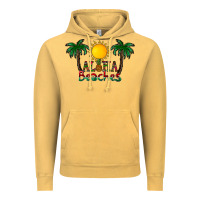 Vintage Mustard aloha beaches Vintage Hoodie - CowhideDigitalArt