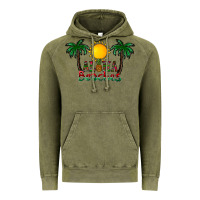 Vintage Olive aloha beaches Vintage Hoodie - CowhideDigitalArt