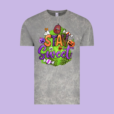 Stay Sweet Halloween Vintage Tee Designed By Bundleandbundleshop