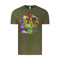 Vintage Olive stay sweet halloween Vintage Tee - BundleAndBundleShop