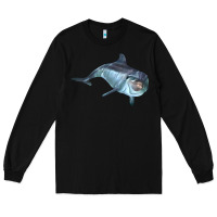 Black bottlenose dolphin Long Sleeve Tee - LillyAllenDesigns