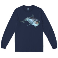 Navy bottlenose dolphin Long Sleeve Tee - LillyAllenDesigns