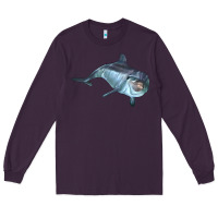 Plum bottlenose dolphin Long Sleeve Tee - LillyAllenDesigns