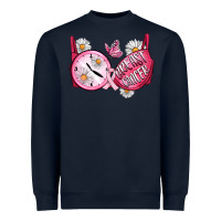 Navy Hour Breast Cancer Bra Heavyweight Sweatshirt - Artiststas