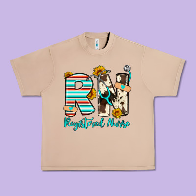 Rn Registered Nurse Urban Heavy Tee Designed By Artiststas