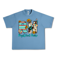 Pebble Blue rn registered nurse Urban Heavy Tee - Artiststas