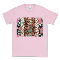 Bubblegum Pink easter leopard cowhide bunny brush stroke Classic Tee - Artiststas