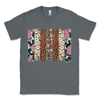 Charcoal Heather easter leopard cowhide bunny brush stroke Classic Tee - Artiststas