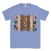 Colony Blue easter leopard cowhide bunny brush stroke Classic Tee - Artiststas
