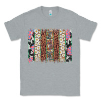 Heather Grey easter leopard cowhide bunny brush stroke Classic Tee - Artiststas