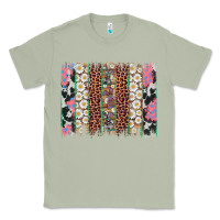 Matcha easter leopard cowhide bunny brush stroke Classic Tee - Artiststas