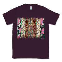 Plum easter leopard cowhide bunny brush stroke Classic Tee - Artiststas