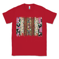 Red easter leopard cowhide bunny brush stroke Classic Tee - Artiststas