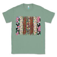 Sage easter leopard cowhide bunny brush stroke Classic Tee - Artiststas