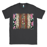 Easter Leopard Cowhide Bunny Brush Stroke Classic Tee | Teevron