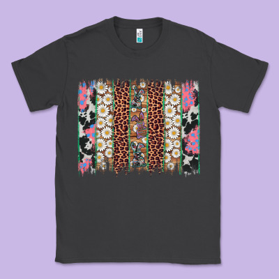 Easter Leopard Cowhide Bunny Brush Stroke Classic Tee Designed By Artiststas