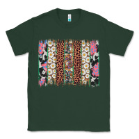 Sports Green easter leopard cowhide bunny brush stroke Classic Tee - Artiststas