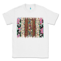 White easter leopard cowhide bunny brush stroke Classic Tee - Artiststas