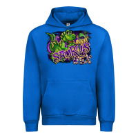 Cobalt mardi saurus rex Urban Hoodie - CowGirlArtShop