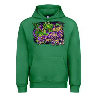 Emerald mardi saurus rex Urban Hoodie - CowGirlArtShop