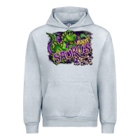Heather Grey mardi saurus rex Urban Hoodie - CowGirlArtShop