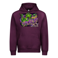 Mauve Wine mardi saurus rex Urban Hoodie - CowGirlArtShop