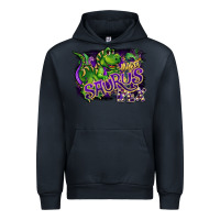 Navy mardi saurus rex Urban Hoodie - CowGirlArtShop