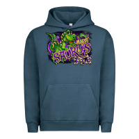 Pigment Midnight Navy mardi saurus rex Urban Hoodie - CowGirlArtShop