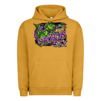 Pigment Peanut Butter mardi saurus rex Urban Hoodie - CowGirlArtShop