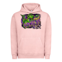 Pigment Salmon mardi saurus rex Urban Hoodie - CowGirlArtShop