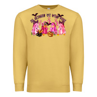 Antique Gold in october we wear pink Premium Sweatshirt - LillyAllenDesigns