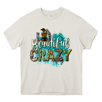 Cream beautiful crazy Heavy Core Tee - texasbilliewilder