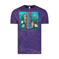 Cloud Purple turquoise leopard mama Vintage Tee - AdoDesignShop