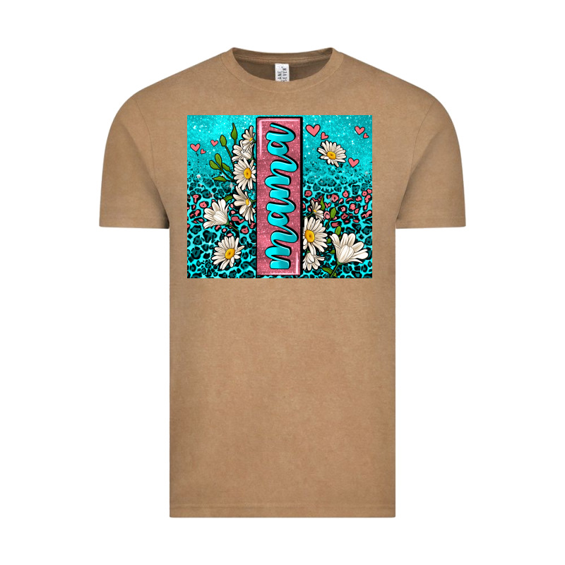 Turquoise Leopard Mama Vintage Tee by AdoDesignShop | Teevron