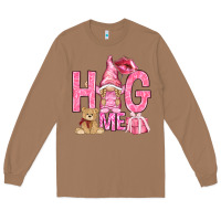 Toasted Coconut hug me with gnome Long Sleeve Tee - NancyCooperArtShop