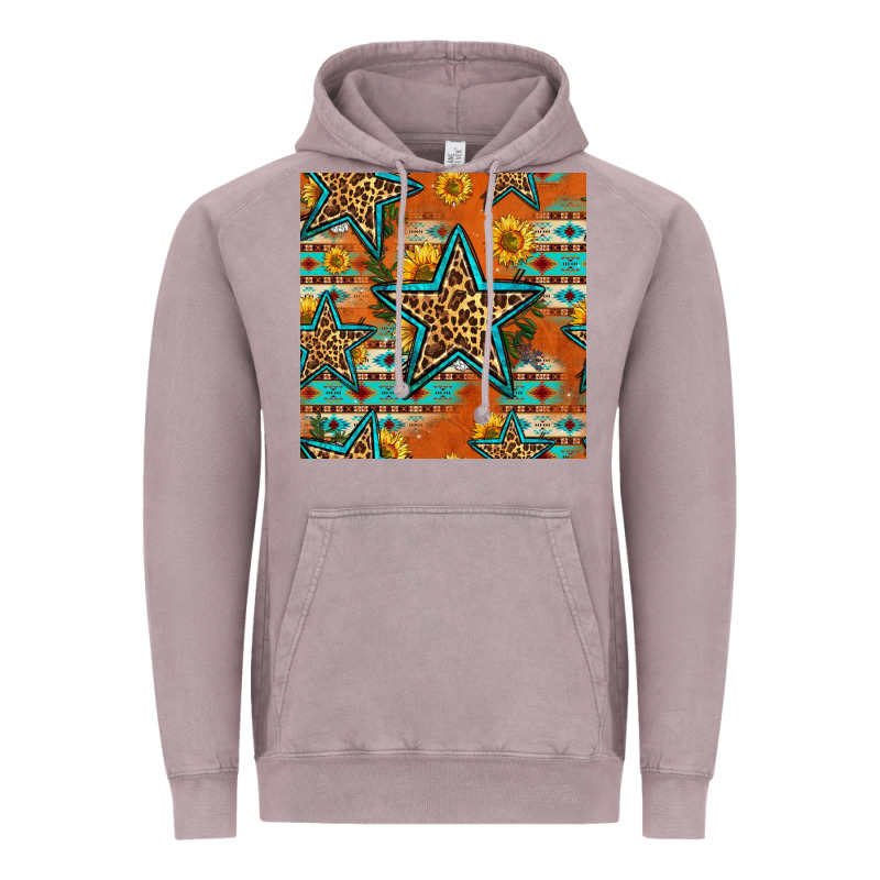 Western Stars Seamless Pattern Vintage Hoodie by HRA Design Shop | Teevron