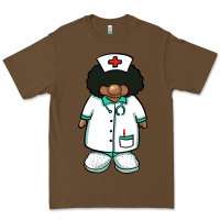 Cacao african nurse gnome afro hair Premium Tee - BarkalooDesign