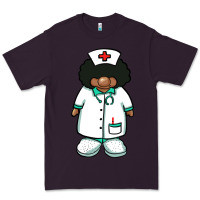 African Nurse Gnome Afro Hair Premium Tee | Teevron